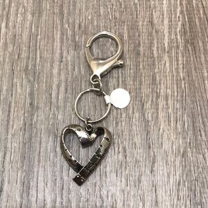 Heart measuring tape nostalgia key chain